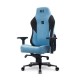 CADEIRA GAMER DT3 RECLINAVEL DESCANÇO BRAÇO C/ ALMOFADA - PRETO E AZUL
