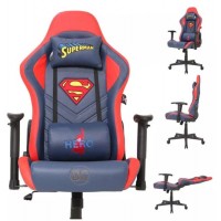 CADEIRA GAMER RECLINAVEL SUPERMAN C/ ALMOFADAS APOIO BRAÇO