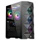GABINETE GAMER ATX EM VIDEO TEMPERADO BLACK PLATINUM