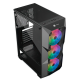 GABINETE GAMER ATX C/ 03 FANS LATERAL EM VIDRO LUX PLATINUM