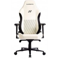 CADEIRA GAMER ELEMENTS RECLINAVEL C/ APOIO BRRA&Ccedil;OS - BRANCA