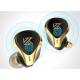 FONE DE OUVIDO BLUETOOTH KZ C/ USB-C 400MAH - DOURADO