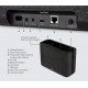 CAIXA DE SOM ALTO FALANTE DENON 60W C/ BLUETOOTH ALEXA AIRPLAY 2 - PRETO