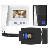 KIT VIDEO PORTEIRO ELETRONICO HDL PARA FORA C/ FECHADURA AJUSTAVEL