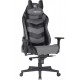 CADEIRA GAMER TECHINI SPORT RECLINAVEL C/ APOIO CABEÇA BRAÇOS - PRETA E CINZA