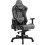 CADEIRA GAMER TECHNI SPORT RECLINAVEL C/ APOIO CABEÇA BRAÇOS LOMBAR - PRETA E CINZA
