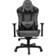 CADEIRA GAMER TECHNI SPORT RECLINAVEL C/ APOIO CABEÇA BRAÇOS LOMBAR - PRETA E CINZA