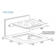 COOKTOP A GAS SUGGAR 4 QUEIMADORES 8.61W C/ ACENDIMENTO AUTOMATICO BIVOLT