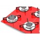 COOKTOP A GAS CHAMALUX 4 QUEIMADORES 7450W C/ ULTRA CHAMA BIVOLT