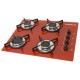 COOKTOP A GAS CHAMALUX 4 QUEIMADORES 7450W C/ ULTRA CHAMA BIVOLT