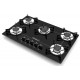 COOKTOP A GAS CHAMALUX 5 QUEIMADORES 9200W C/ ULTRA CHAMA BIVOLT 