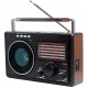 RADIO RETRO PORTATIL LIVSTAR AM FM C/ USB SD ALÇA