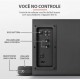CAIXA DE SOM 120W BIVOLT MICROFONE EMBUTIDO C/ CONTROLE REMOTO - PRETO