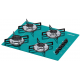COOKTOP A GAS CHAMALUX 4 QUEIMADORES 7450W C/ ULTRA CHAMA BIVOLT