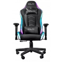 CADEIRA GAMER GALAX RGB RECLINAVEL C/ APOIO BRA&Ccedil;OS CABE&Ccedil;A - PRETA