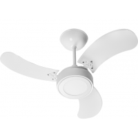 VENTILADOR DE TETO 130W NEW LED C/ 3 PAS 3 VELOCIDADES - BRANCO
