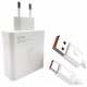 FONTE CARREGADOR 120W TURBO P/ CALULARES C/ CABO USB-C - BRANCO 