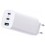 FONTE CARREGADOR 65W TURBO G SHIELD C/ 2 PORTAS USB-C USB - BRANCO 