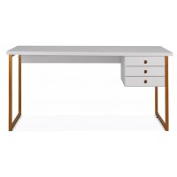 MESA DE ESCRITORIO INDUSTRIAL TAMPO MDF 120CM C/ 3 GAVETAS