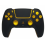 CONTROLE PLAYSTATION 5 SEM FIO ALTA PERFORMANCE C/ BLUETOOTH - PRETO E DOURADO