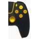 CONTROLE PLAYSTATION 5 SEM FIO ALTA PERFORMANCE C/ BLUETOOTH - PRETO E DOURADO