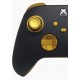 CONTROLE XBOX ONE SERIES XS SEM FIO C/ PADDLES - PRETO E DOURADO