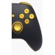 CONTROLE XBOX ONE SERIES XS SEM FIO C/ PADDLES - PRETO E DOURADO