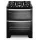 FOGAO ELECTROLUX 5 BOCAS DUPLO FORNO 144L C/ TIMER - PRETO