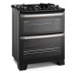 FOGAO ELECTROLUX 5 BOCAS DUPLO FORNO 144L C/ TIMER - PRETO
