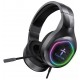 FONE DE OUVIDO HEADSET GAMER RGB 50MM P3 C/ CANCELAMENTO DE RUIDO