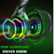 FONE DE OUVIDO HEADSET GAMER RGB 50MM P3 C/ CANCELAMENTO DE RUIDO