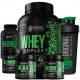 KIT WHEY PROTEIN COMPLEX + BCAA + GLUTA + CREATINA + COLAGENO + COQUETELEIRA