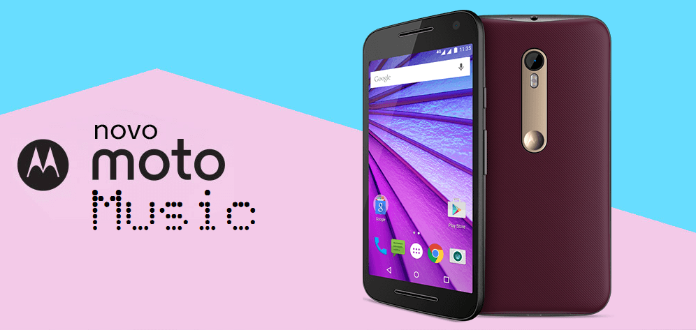 SMARTPHONE MOTO MUSIC ANDROID 5 TELA HD 16GB 4G CAM 13 MPX QUAD CORE 1.4GHz 