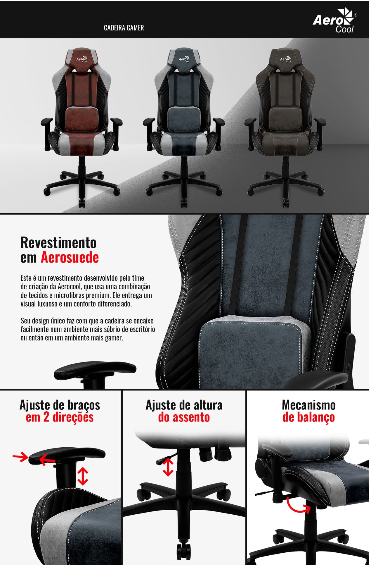 Cadeira Gamer Cooler Master Reclinavel Apoio Braços Cabeça Ryu Chun LI CMIGCX2RYU CMI-GCX2CHUNLI