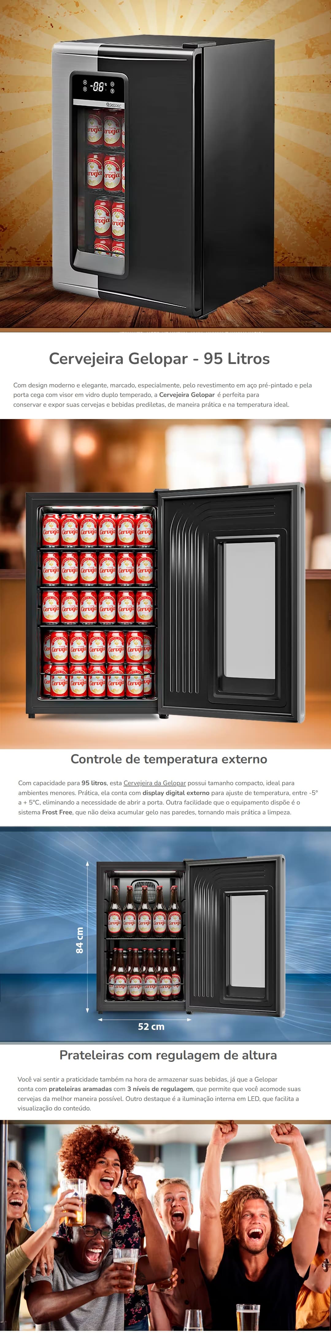 Cervejeira,Frost,Free,95L,Gelopar,Displa,,lDigital,Preta,GRB100